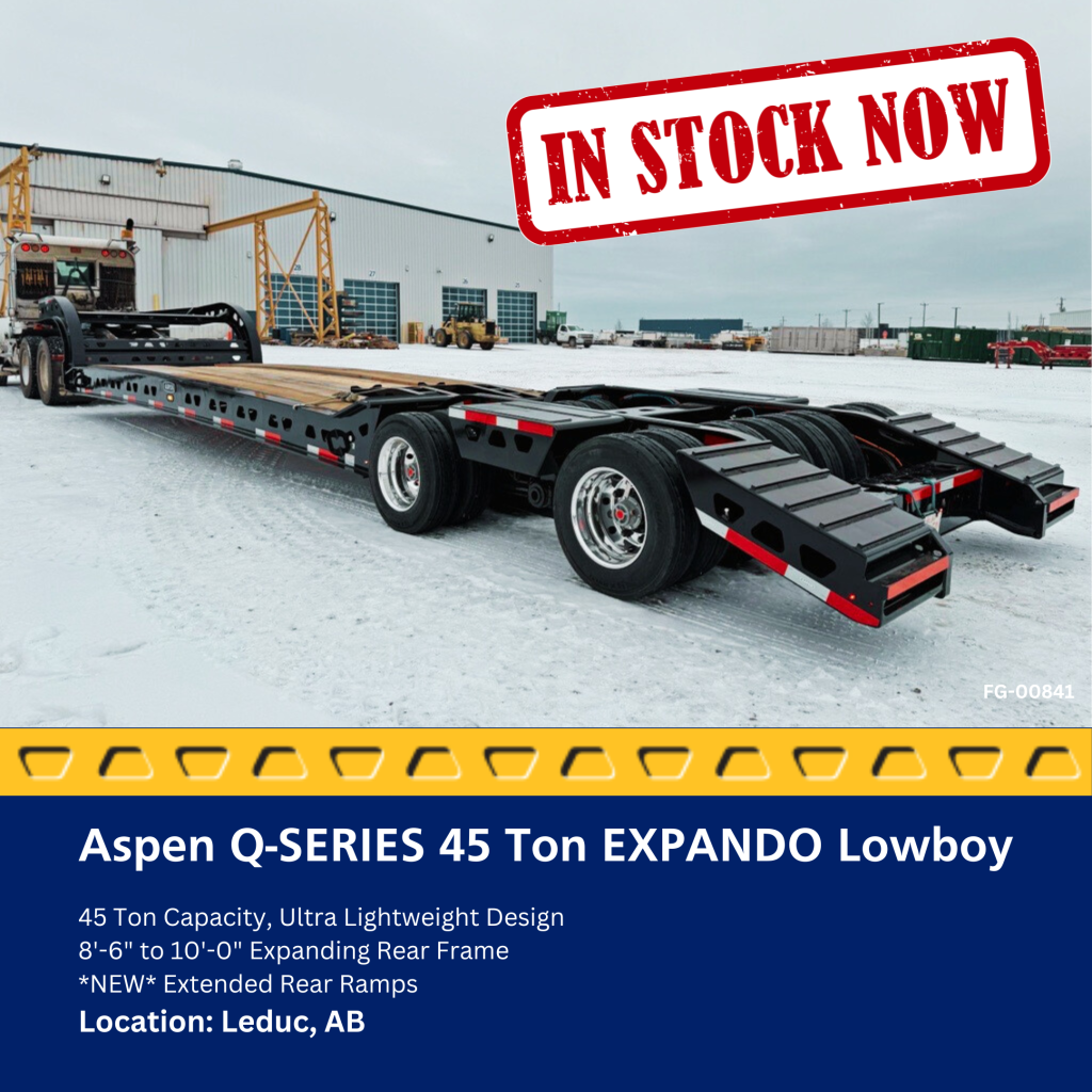 45 Ton 16 Wheel EXPANDO Lowbed - Aspen Custom Trailers